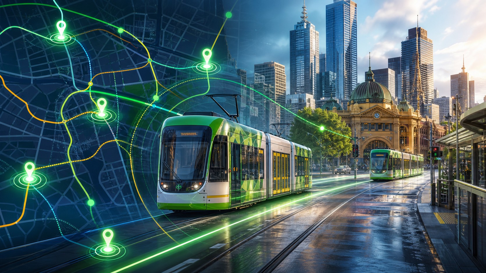 Melbourne trams location dashboard